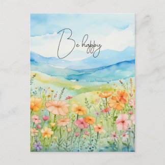 Wildblumen Postkarte