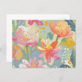 Wildblumen Postkarte