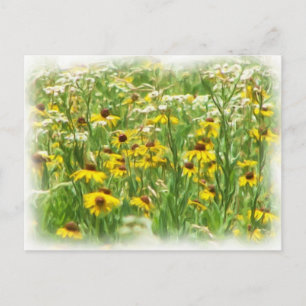 Wildblumen Postkarte
