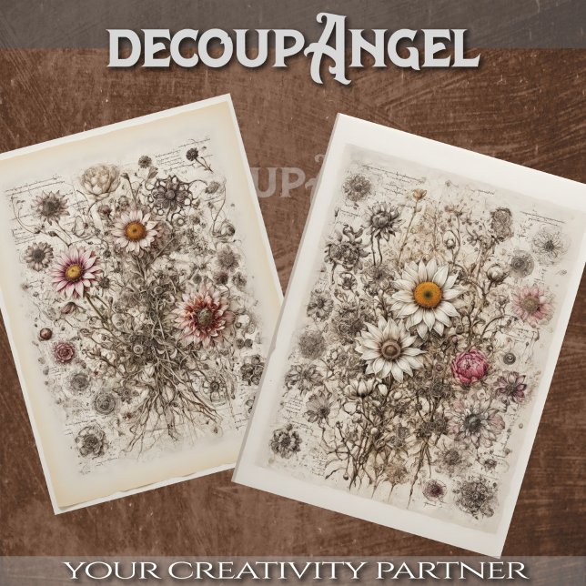 Wildblumen Power-Mix - Entcoupage - Seidenpapier (Von Creator hochgeladen)