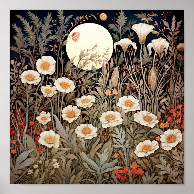 Wildblumen Print Poster (Vorne)