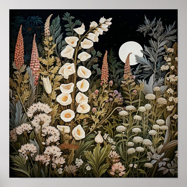 Wildblumen Print Poster (Vorne)