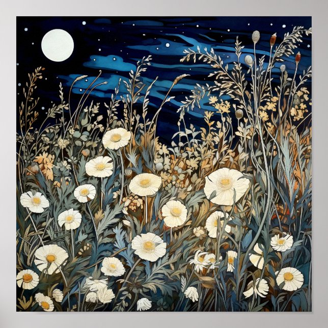 Wildblumen Print Poster (Vorne)