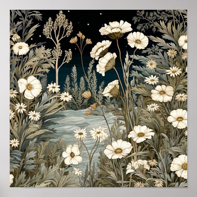 Wildblumen Print Poster (Vorne)