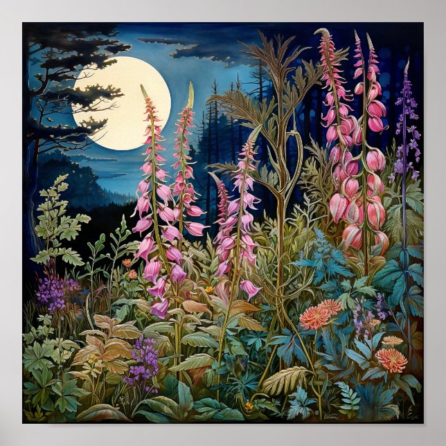 Wildblumen Print Poster (Vorne)
