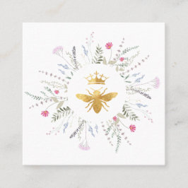 Wildblumen Quadratische Visitenkarte