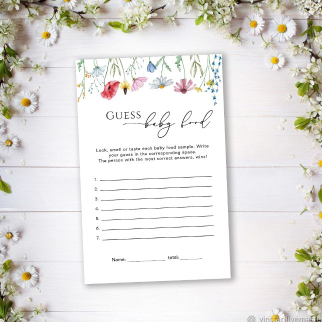 Wildblumen Raten Sie Babynahrung (Von Creator hochgeladen)