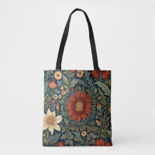 Wildblumen Red Pattern William Morris Style