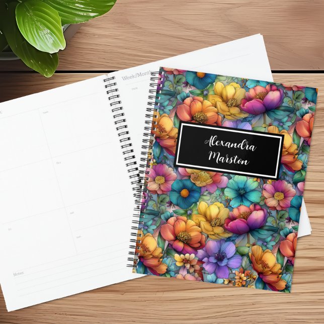 Wildblumen-Regenbogen-Planer zum Anpassen Planer (Von Creator hochgeladen)