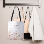 Wildblumen Rosa Beige Monogramm<br><div class="desc">Weiß, mit Wildblumen in Rosa und Beige dekoriert. Personalisieren und fügen Sie Ihren Vornamen, Monogramm-Initialen und vollständigen Namen.</div>