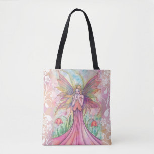 Wildblumen Rosa Feen Fantasy Kunstillustration