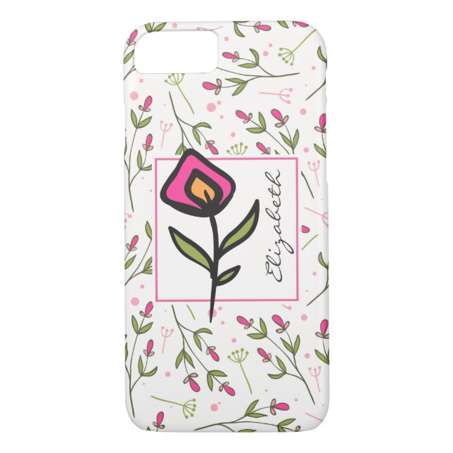 Wildblumen - Rosa und orangefarbene Petalen Person Case-Mate iPhone Hülle (Rückseite)