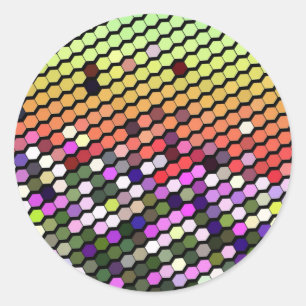 WILDBLUMEN RUNDER AUFKLEBER