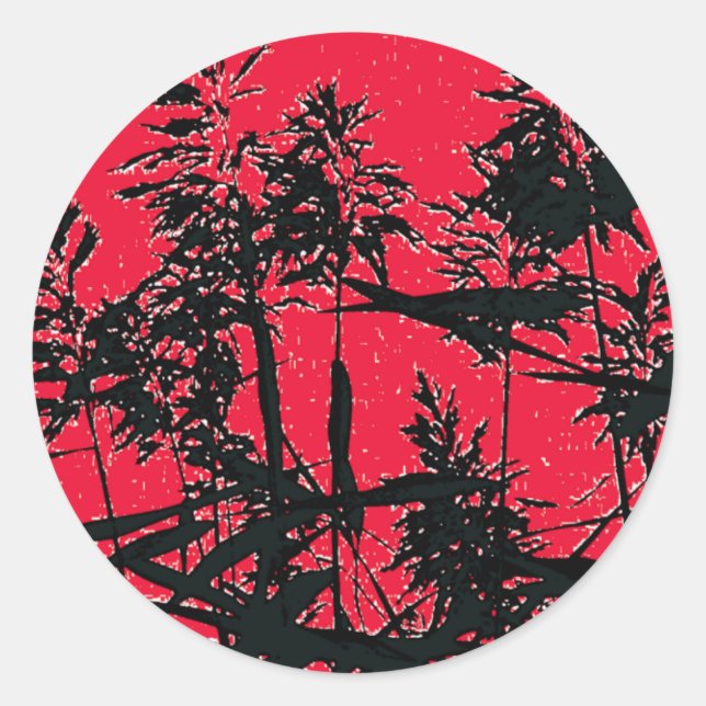 WILDBLUMEN RUNDER AUFKLEBER (Vorderseite)