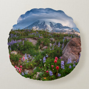 Wildblumen Rundes Kissen