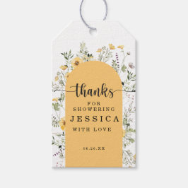 Wildblumen Rustikales Brautparty Gefallen Geschenk Geschenkanhänger