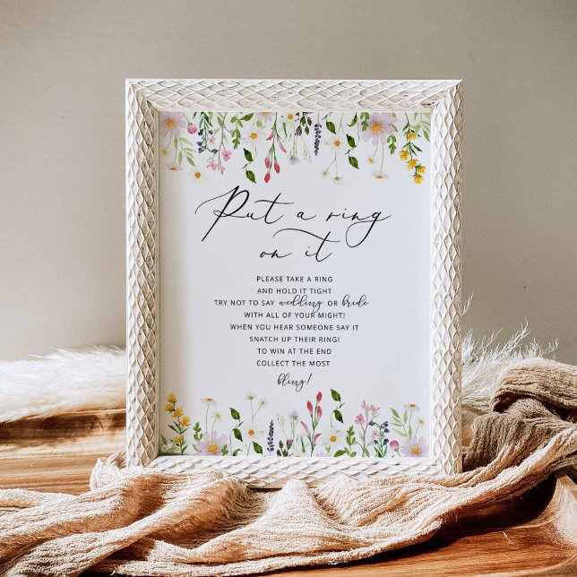 Wildblumen sagen nicht "Braut-Brautparty-Plakat" Poster (Von Creator hochgeladen)