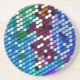 WILDBLUMEN SANDSTEIN UNTERSETZER