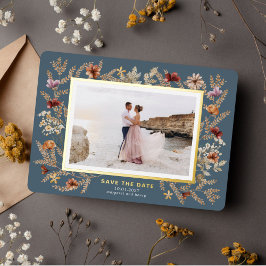 Wildblumen Save the Date Folieneinladung