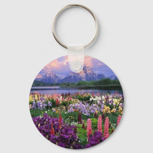 Wildblumen-Schlüsselanhänger Schlüsselanhänger