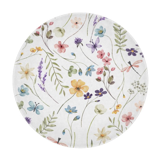 Wildblumen | schneidebrett (Vorderseite)