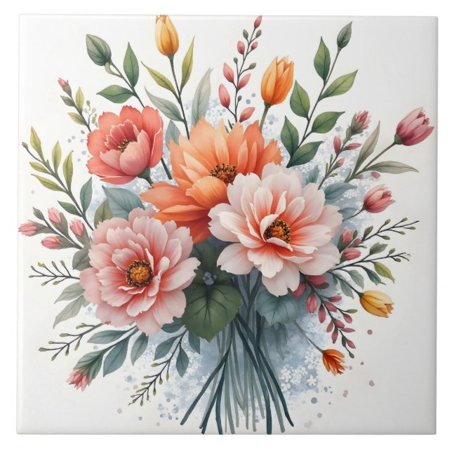 Wildblumen Schöne Populäre Luxus-Kollektion Fliese (Vorderseite)