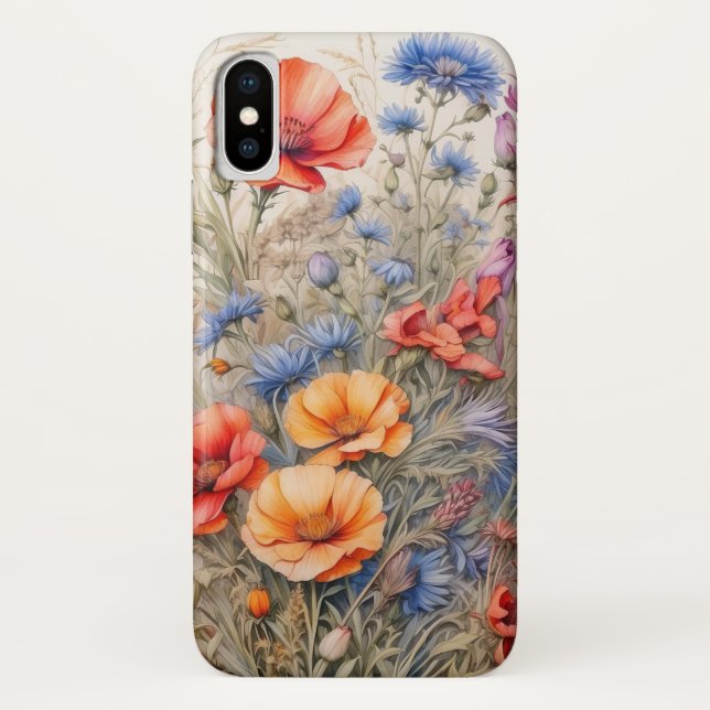 Wildblumen Schönes Blumendesign für Naturliebhaber Case-Mate iPhone Hülle (Rückseite)