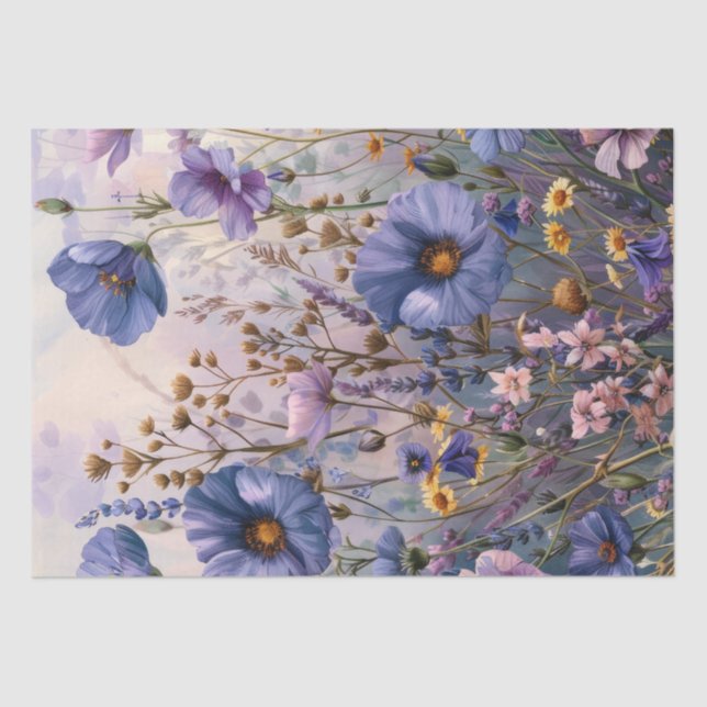 Wildblumen Seidenpapier (Vorderseite)