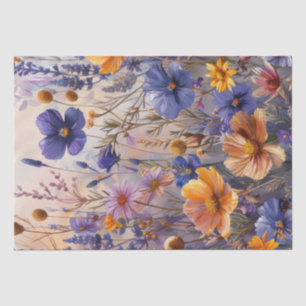 Wildblumen Seidenpapier