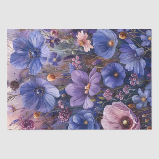 Wildblumen Seidenpapier (Vorderseite)