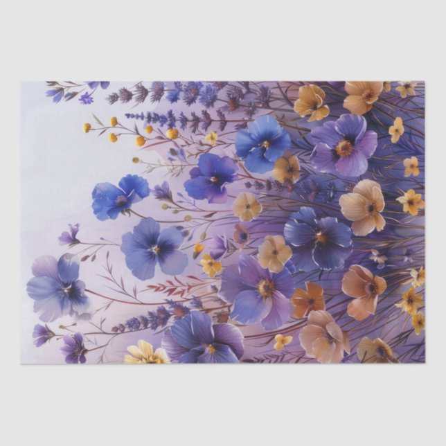 Wildblumen Seidenpapier (Vorderseite)