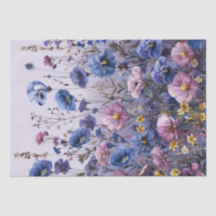 Wildblumen Seidenpapier