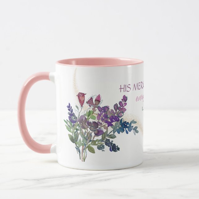 Wildblumen Seine Barmherzigkeit sind neue Christli Tasse (Links)