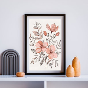 Wildblumen-Serenity-Sträußchen Poster