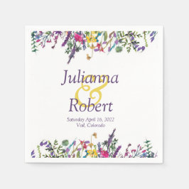 Wildblumen-Servietten Serviette