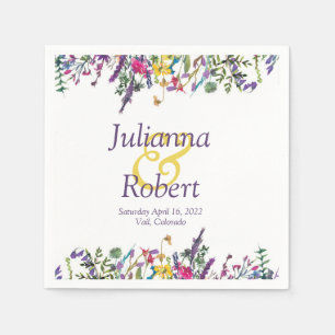 Wildblumen-Servietten Serviette