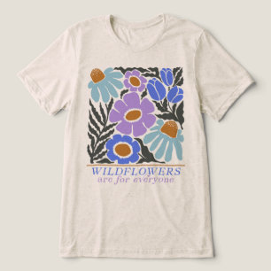 Wildblumen sind für jedermann im Jugendstil Tri-Blend Shirt