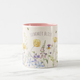 Wildblumen, Sommerblicke Zweifarbige Tasse