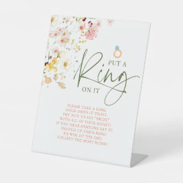 Wildblumen Sommerwiese klingeln auf sie unterschre Sockelschild