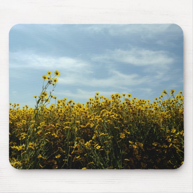 Wildblumen Sonnenblumen Mousepad (Vorne)