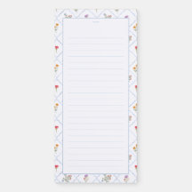 Wildblumen-Spalier | Magnetischer Notizblock