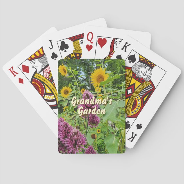Wildblumen Spielkarte (Rückseite)