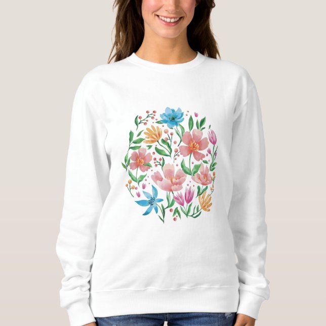 Wildblumen Sweatshirt (Vorderseite)