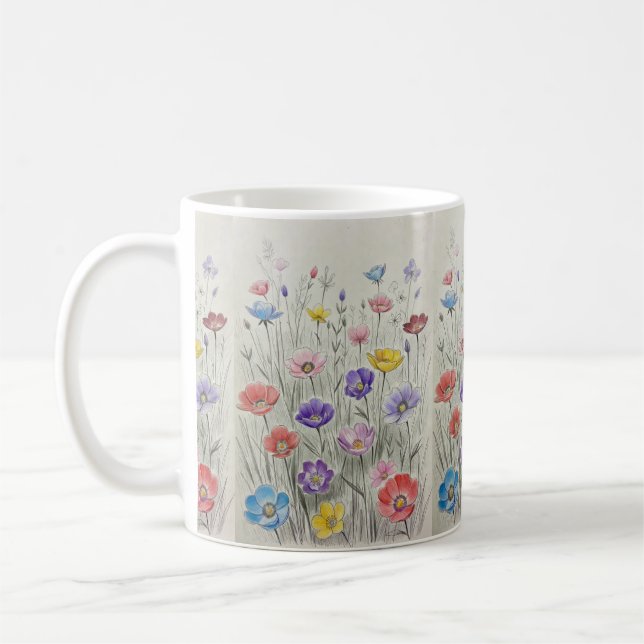Wildblumen-Symphonie Kaffeetasse (Links)