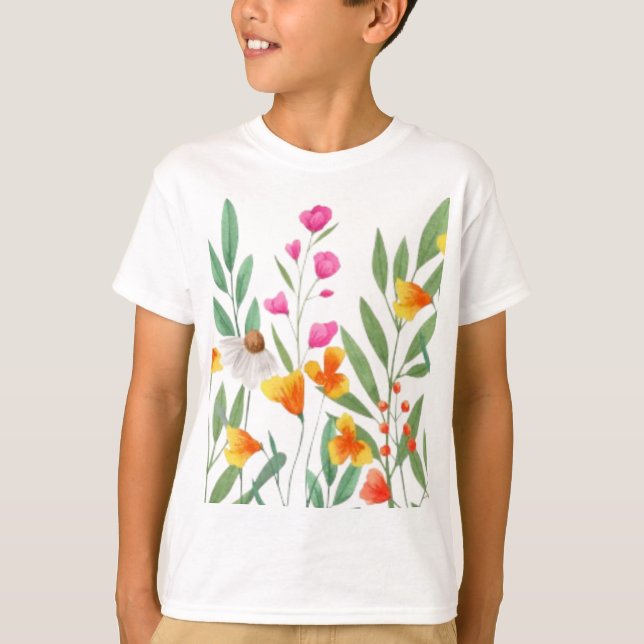 Wildblumen T-Shirt (Vorderseite)
