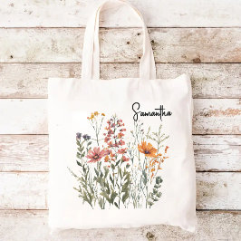 Wildblumen Tasche, Muttertag, Geschenk der Mama Tragetasche