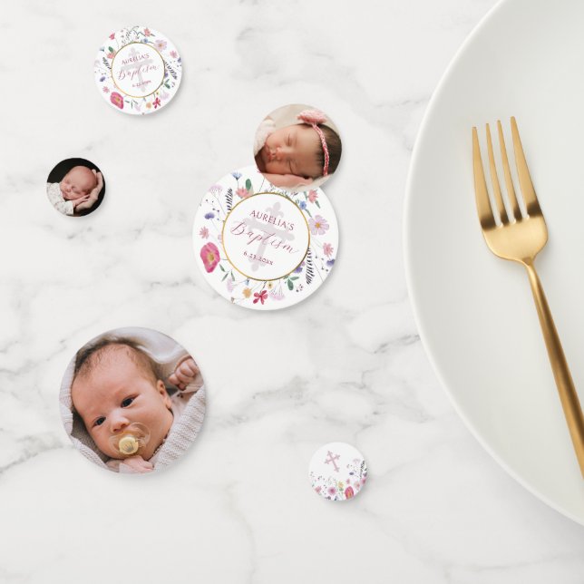 Wildblumen Tauftisch Konfetti (Gruppe)