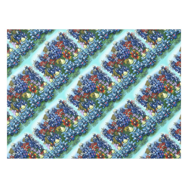 Wildblumen Tischdecke (Vorderseite (Horizontal))