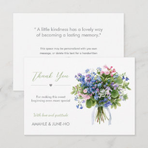 Wildblumen-Träumerei Danke Mitteilungskarte