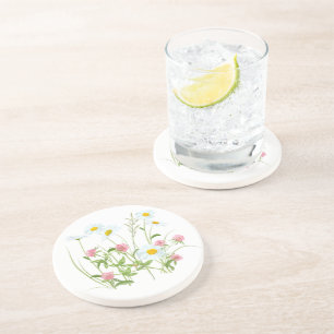 Wildblumen trinken Untersetzer